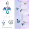 100% 925 Silver Fantasy Flying Dragon Mysterious Butterfly Charms Pendants Fit Qikaola Original Bracelets DIY Jewelry