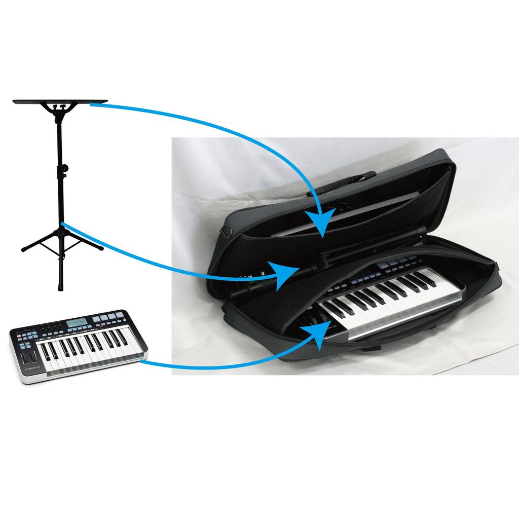 Сумка-подставка для мини-клавиатуры Kikutani Tree Chime черная и подставка, и TCB-200
