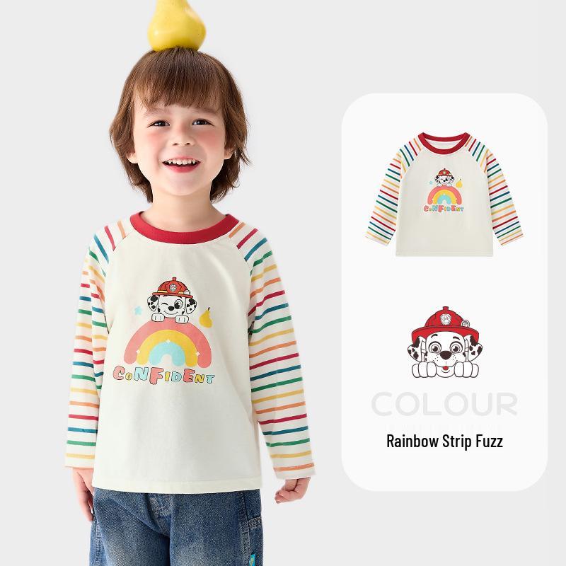 Детская футболка с длинным рукавом и круглым вырезом «Щенячий патруль» для мальчиков и девочек - Новинка весна/осень