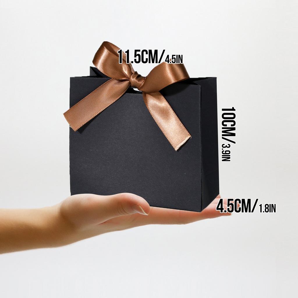 Cookie Packaging Bag 350gsm Candy Favor Bag Mini Paper Gift Bag Sturdy For Cosmetic Sample Packaging Small Daily Gift Wrapping