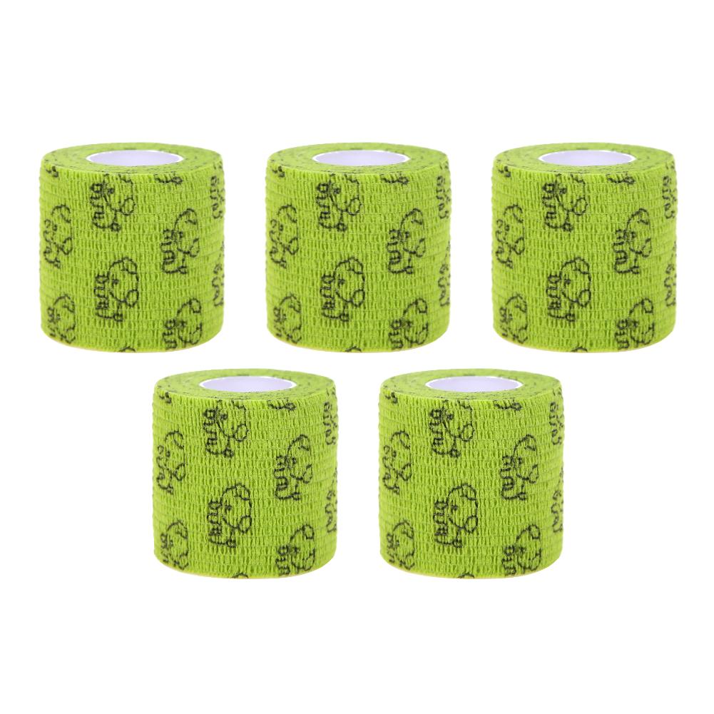 5Pcs Self-adhesive Elastic Bandage for Pet Dog Cat Bandage Leg Cover Protector Strap Medical Bandage Non-woven Cohesive Bandage