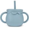 Little Cloud Baby Honey Pot Multi Silicone Straw Cup 250ml, 1 Pc, Dusty Blue