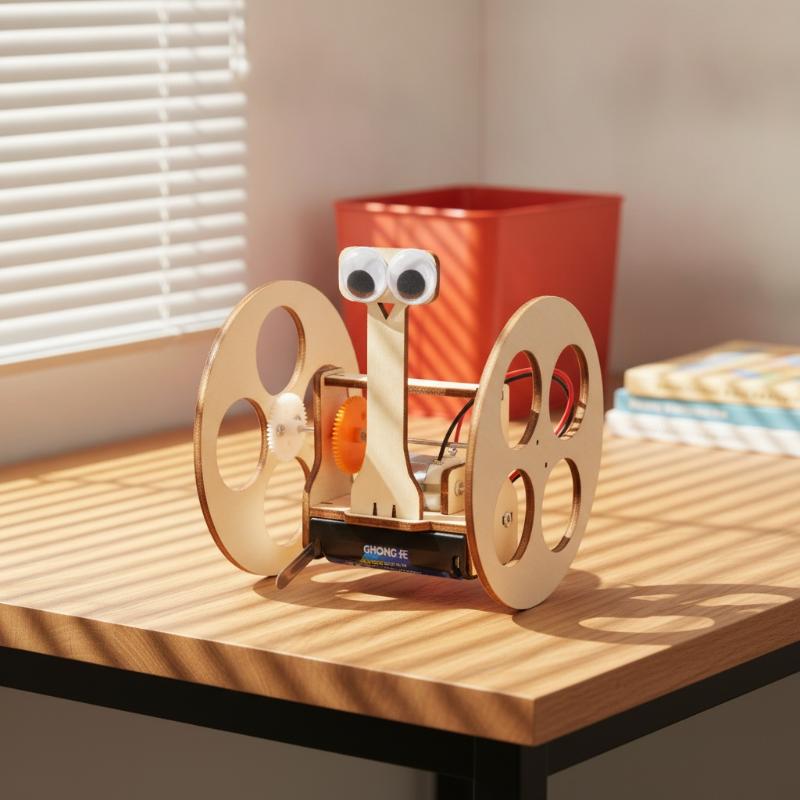 1 Набор Деревянный Самобалансирующийся Робот DIY Игрушка-Поделка Для Детей Развитие Мелкой Моторики И STEM Образовательные Научные Игрушки-Опыт