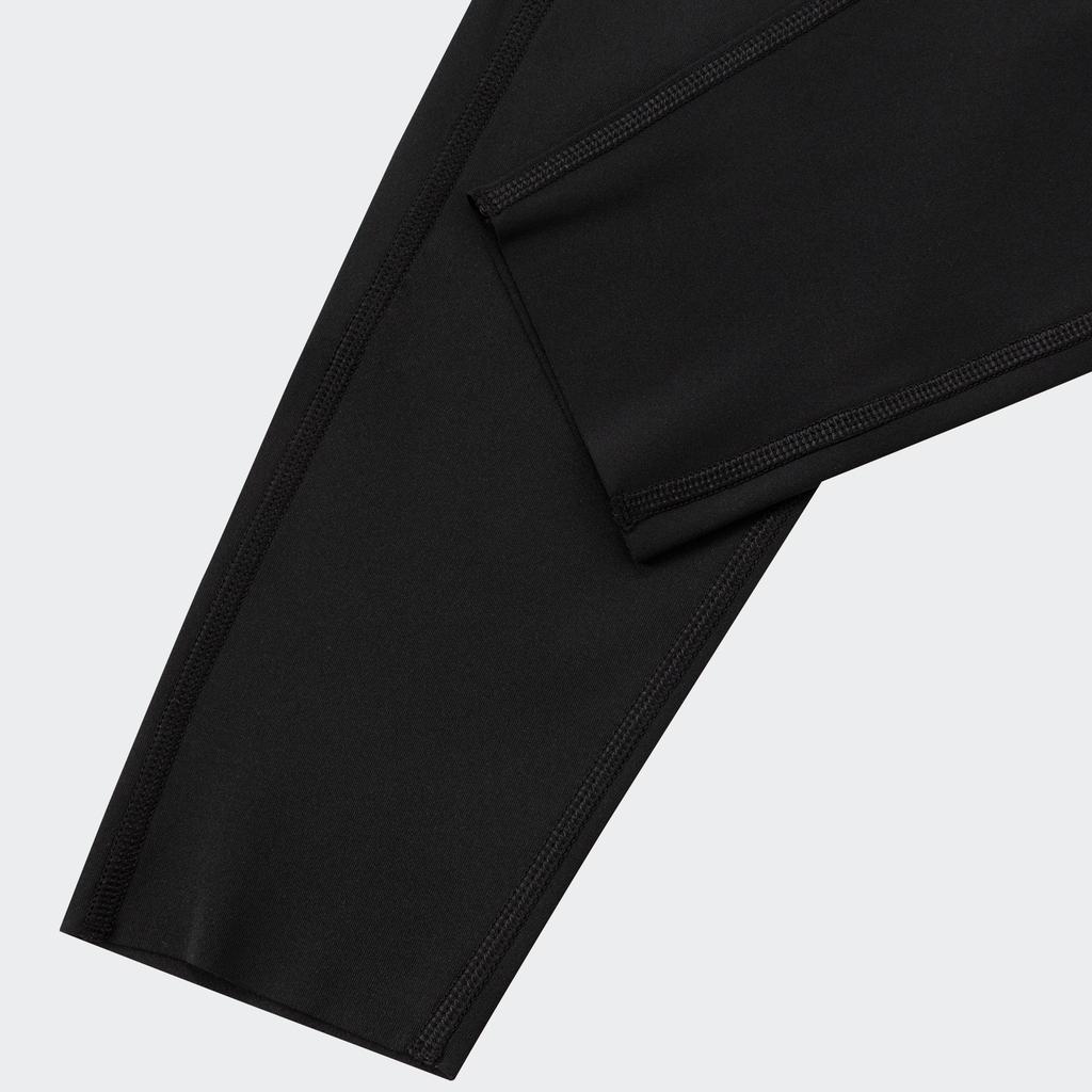 adidas Optime Power 7/8 Леггинсы Капри для йоги и фитнеса с высокой талией и логотипом Женские плавки черные IZ0269