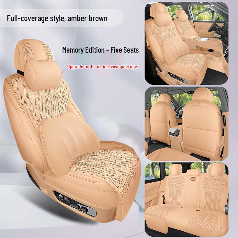 Wenjie M9 Suede Perforated All-Season Seat Cushions