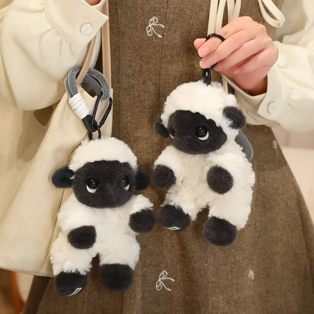 Black Face Valais Blacknose Sheep Doll Stuffed Animal Lamb Plushie Sheep Plush Keychain  Kids Toy