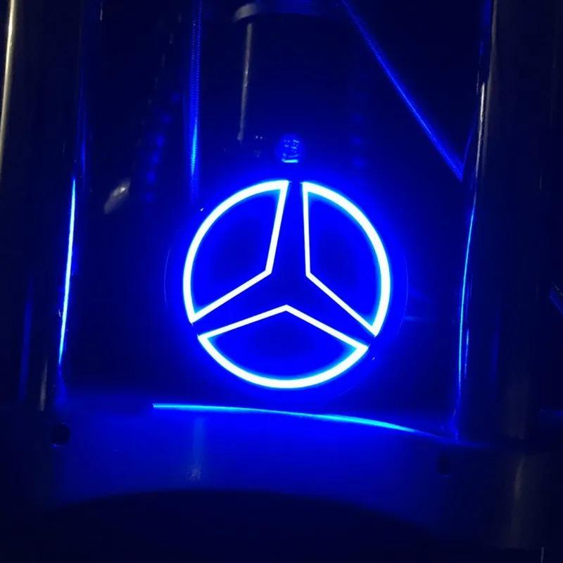 BENZ 9.5см Автомобильный Задний Значок на Багажник ABS Светодиодный Значок Свет Аксессуары для Mercedes Benz S350 S300L S A B C E Класса GLA GLK ML GL GLC GLE