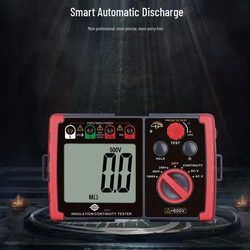 Youpeer Digital Insulation Resistance Tester Megohmmeter E05A CN plug (adapter included)