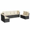 VidaXL Salon de jardin 8 pcs avec coussins noir résine tressée 3249285