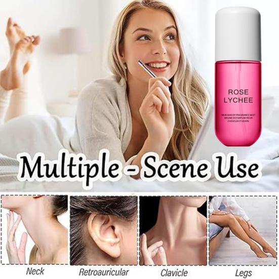 Духи с ароматом кокоса и ванили 50 мл, дезодорант для волос, спрей, стойкий ароматизатор для тела и волос, портативный парфюм с ароматом ванили и кожи, многоцелевой ароматизатор-спрей