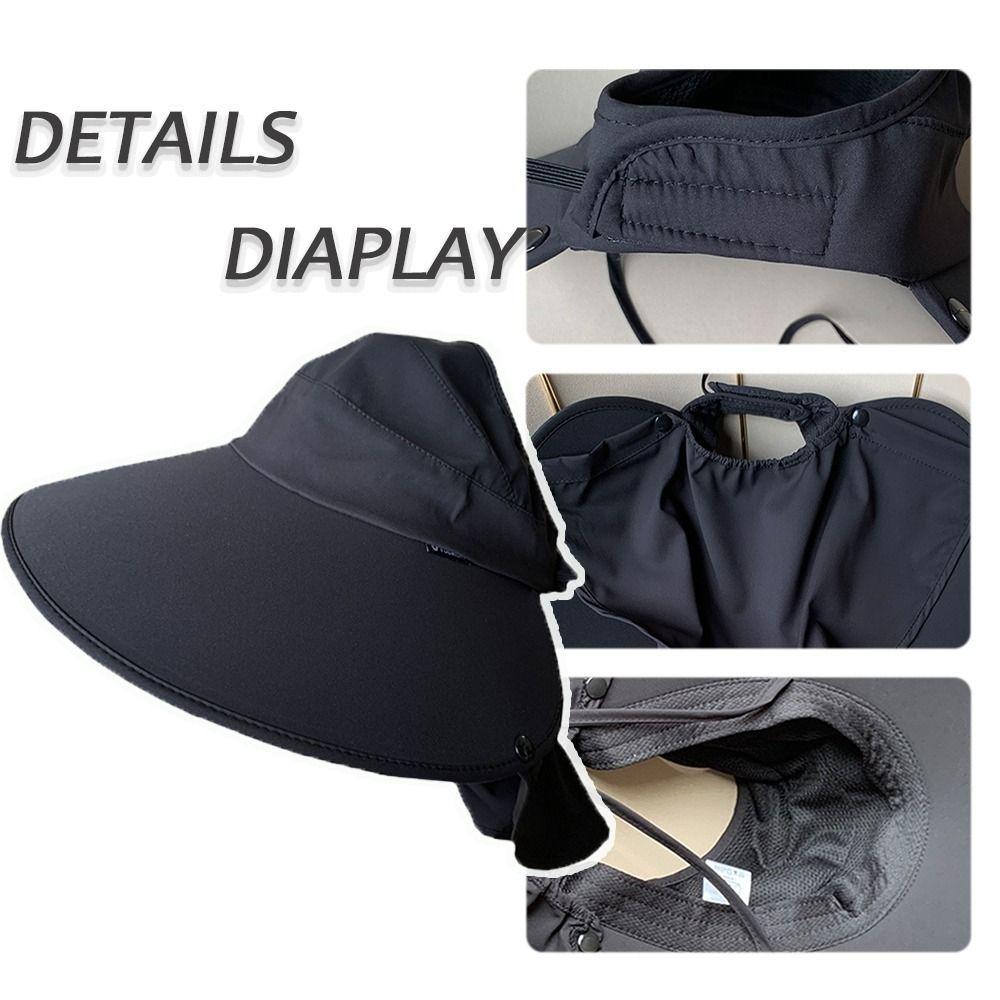 Защитите шею летние шляпы с широкими полями, шапка-конский хвост, горячая распродажа, маска унисекс