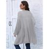 Women's Autumn and Winter Woven Loose Casual Coat Sweater