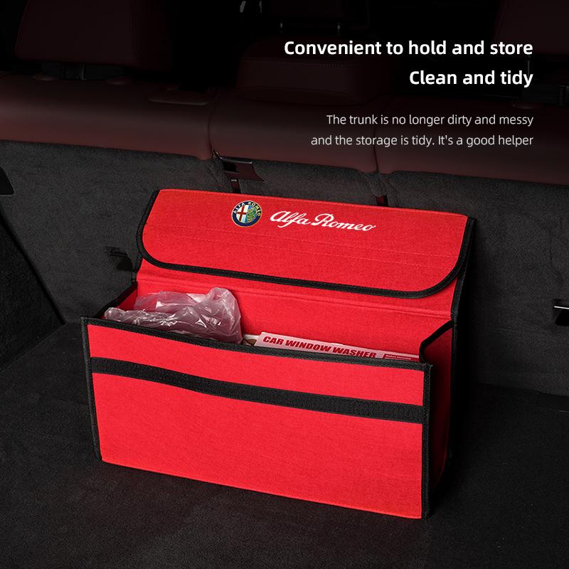 For Alfa Romeo High-capacity Car Storage Box Organizing Bag Trunk Tools Case Auto Accessories For Alfa Romeo 4C 159 166 Spider G