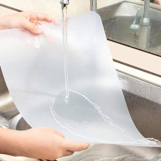 Transparent Dinner Table Placemat Heat Resistant Easy To Clean Scratch-resistant Reusable Protective Placemats