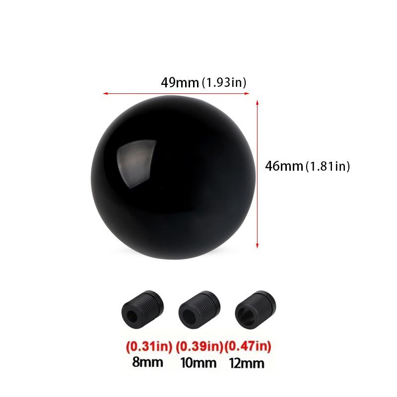 Car Modification Manual Universal Stem Head Aluminum Alloy Round Ball Gear Handle Head Round Trolley Bobblehead