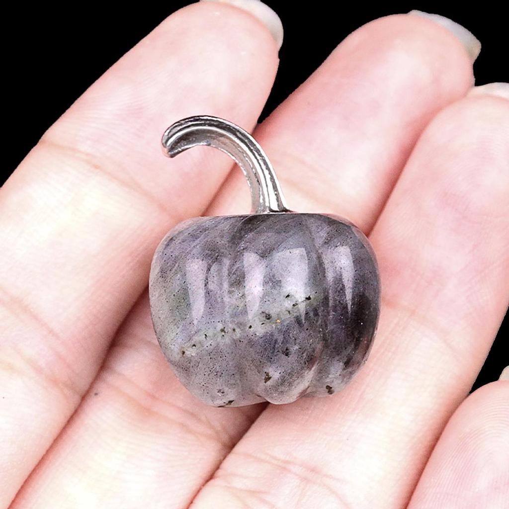 1Pcs Natural Stone Statue Pumpkins Ornament Decoration Home Decor Small Furnishings Jewellery Craft Accessories