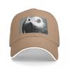 African Gray Parrot Art  Softy Baseball Cap Golf Cap black hats on offer Luxury Unisex cap Unisexs Hats Womens