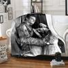 1pc John Wayne and the Western Cowgirl blanket, al season lightweigh Poster blanket home office outdoor nap multifunc Poster blanketional blanket