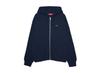 Supreme Small Box Zip Up Hooded Sweatshirt Navy