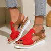 Fashion Women Sandals Peep Toe High Heels Sandals Summer 2025 New Wedges Heeled Shoes Woman Platform Summer Shoes Women Zapatos De Mujer