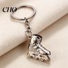 Keychain Gift Zinc Alloy Pendant, 3D Simulated Roller Skate Shape Multi-color Accessory Key Ring, Multiple Colors Practical Hanging Metal Plated