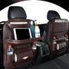 Leather Car Seat Back Organizer & Tray