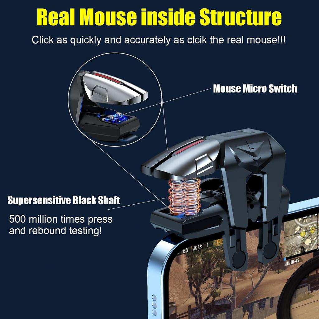 Комбо триггеров 13 в 1 для PUBG Mobile, 4 триггера L2R2, контроллер для мобильного телефона для PUBG/Fortnite/Call of Duty/Rules of Survival