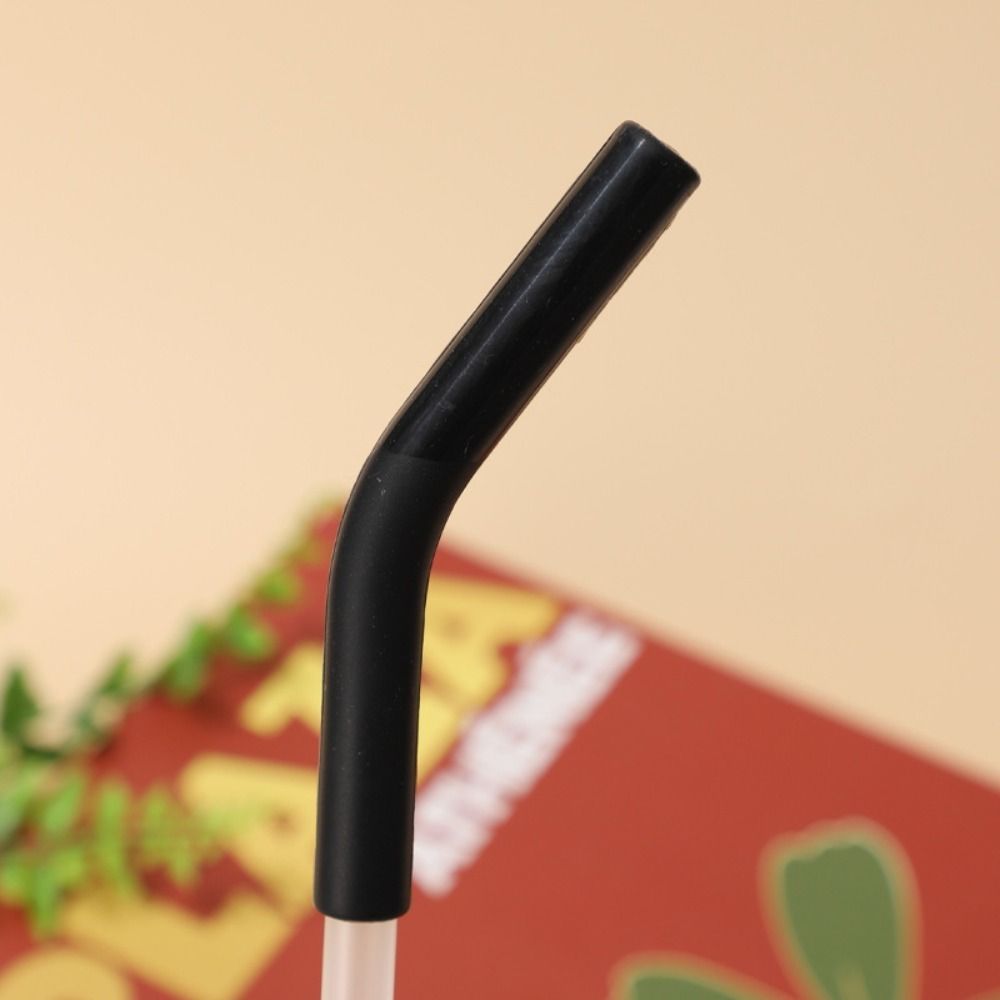 12pcs 8MM Straw Topper Silicone Straw Cover Household Metal Straws Tips Cover  Party