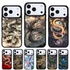 Азиатский китайский дракон Чехол для телефона для iPhone 17 16 15 14 13 Pro Max Задняя крышка для 12 11 Pro Coque