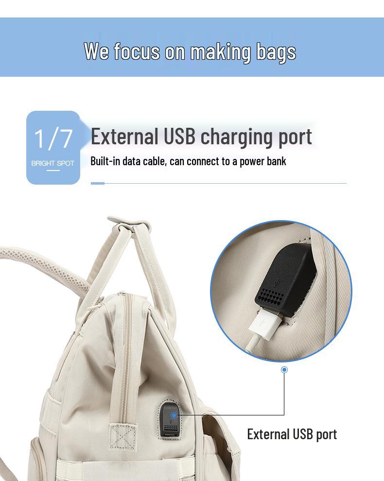 Водонепроницаемый многофункциональный рюкзак большой емкости для мамы и ребенка