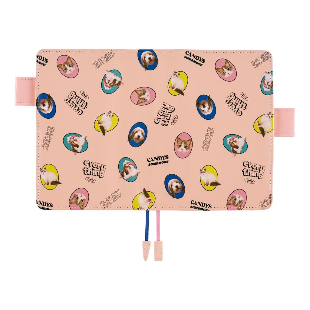 Обложка для ежедневника Hobonichi Techo Original Candy CAT RANDOM (A6) Стриптизер/СОБАКА & (розовый)
