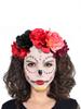 1 Pcs Custom Mexican Flower Crown Day Of The Dead Headpiece Hawaiian Boho Frida Floral Halloween Party Headband Quality