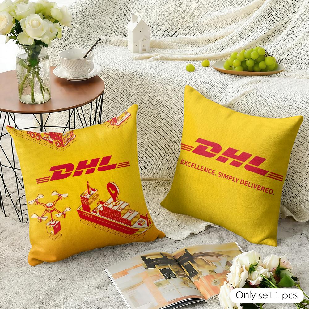 Fashion DDHL Expess Cushion Cover Natural Linen Organic Fabric DoubleSided Printing Sofa Home Decor Gift Pillow Case