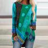 Retro European & American Women's Irregular Loose Long-Sleeve Tops - 2021 Autumn Collection