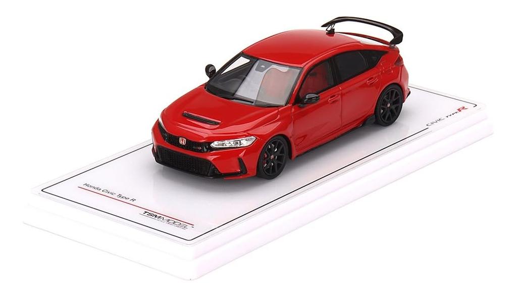 TrueScale Miniatures TSM MODEL Honda Civic Type R 2023 Rally Red Completed Product 1/43 (Right Handle)