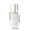 Long Handle Toilet Scrubber Standing Base Bathroom Cleaning Tool Toilet Brush Set  Toilet Cleaning