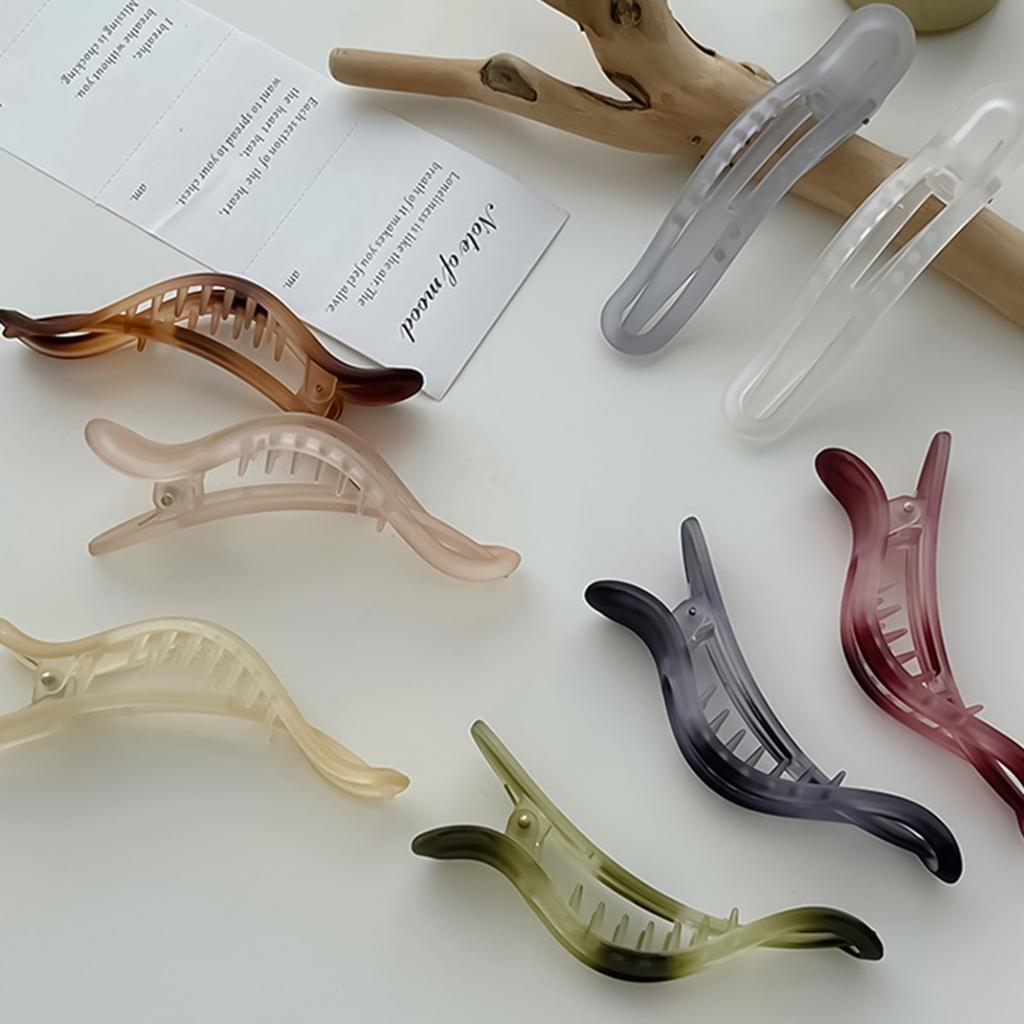 Винтажная матовая заколка для волос для женщин, модная, с индивидуальностью, с градиентным контрастом, заколка-уточка, аксессуары для волос для девочек на каждый день