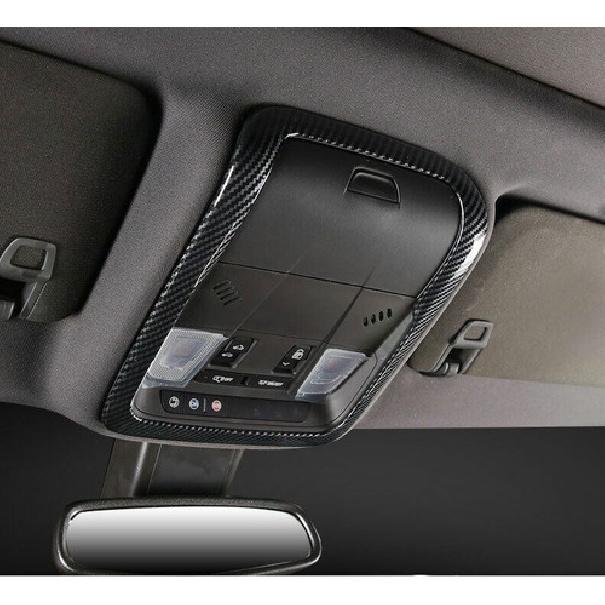 ABS Carbon Fiber Front Reading Light Cover Trim Fit For Cadillac XT5 2016-