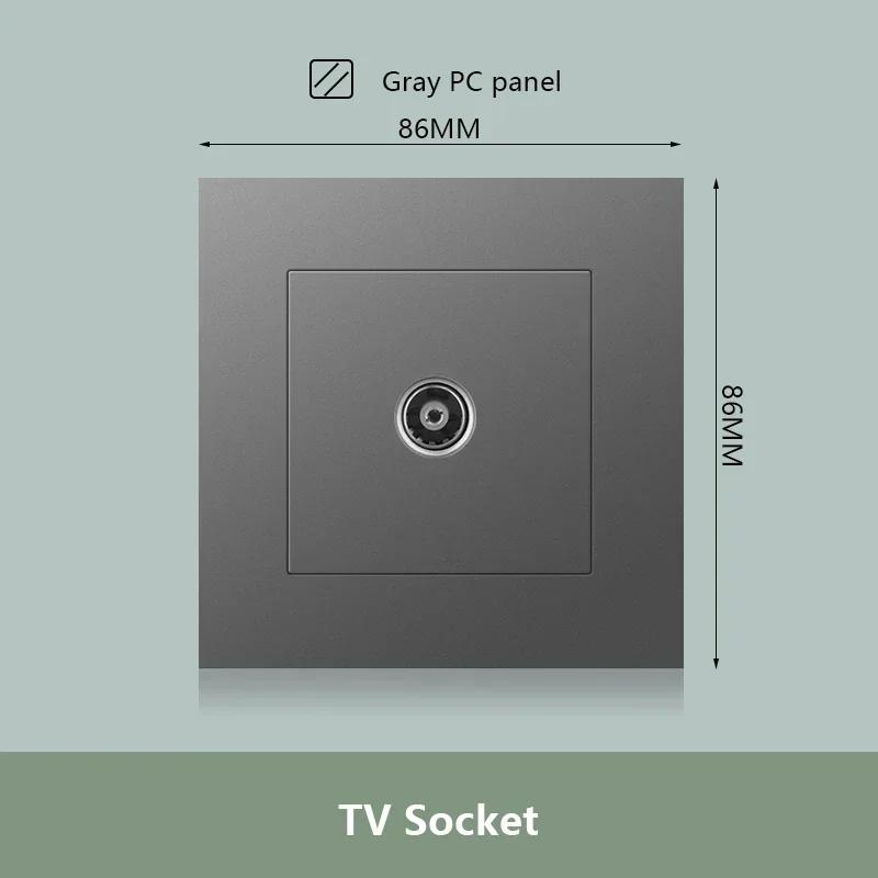 Универсальная двойная розетка с быстрой зарядкой Type-C мощностью 18 Вт, настенный электрический светильник с выключателем на 2 направления, Великобритания, 13 А, двойная розетка USB