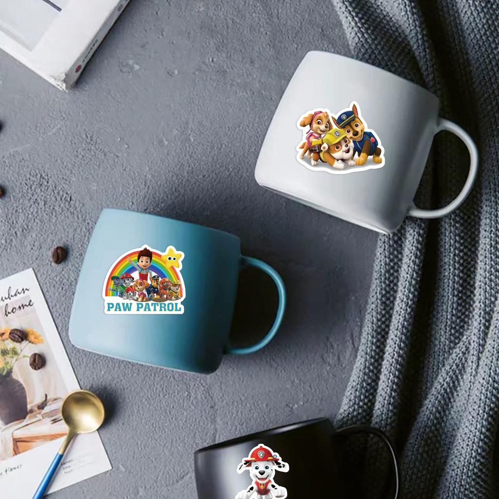 For Paw Patrol Stickers 50 Anime for Paw Patrol Stickers Waterproof Stickers Stylish DIY Stickers Snowboard Suitcase Guitar Car Bicycle Water Bottle