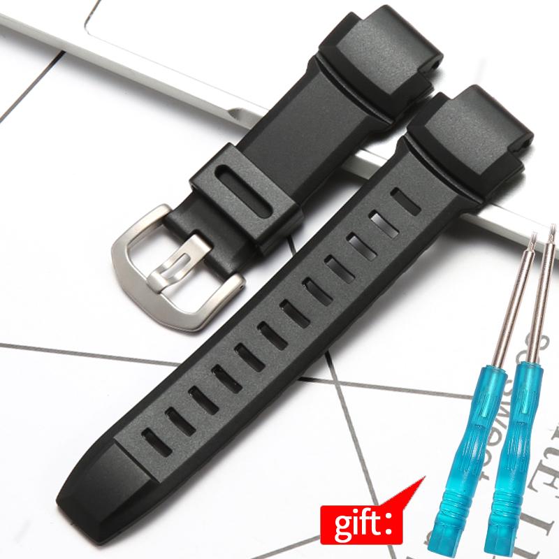 Аксессуары для часов Casio Protrek PRG 260 500 510 250 PRW-3500 2500 5100 Мужской ремешок Браслет Водонепроницаемый Смола Резина Ремешок для часов