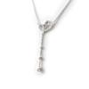 [I4324] - Silver Necklace 'Love' Silver White (rhodium-plated) - 5 Cm