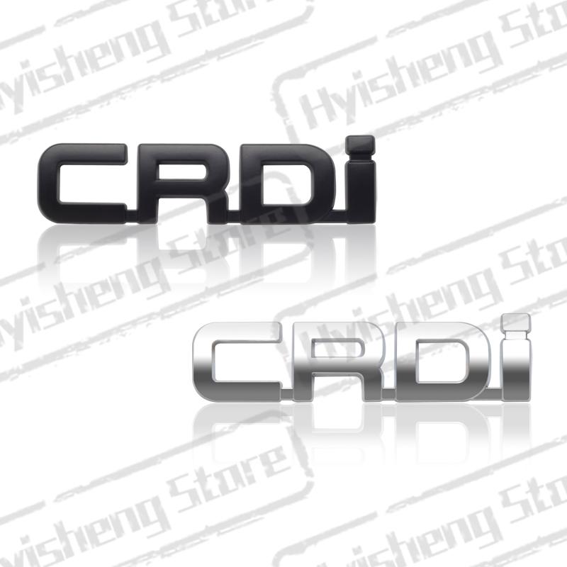 3D Металлическая наклейка CRDi Буквы Значок Декорация Наклейки на задний багажник Для Hyundai Tucson Kia Ceed Carnival Sorento Sportage