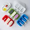 Silicone Ice Lolly Mold with Cover BPA Free Popsicle Maker Reusable Easy Release Ice Cream Molds for Summer
