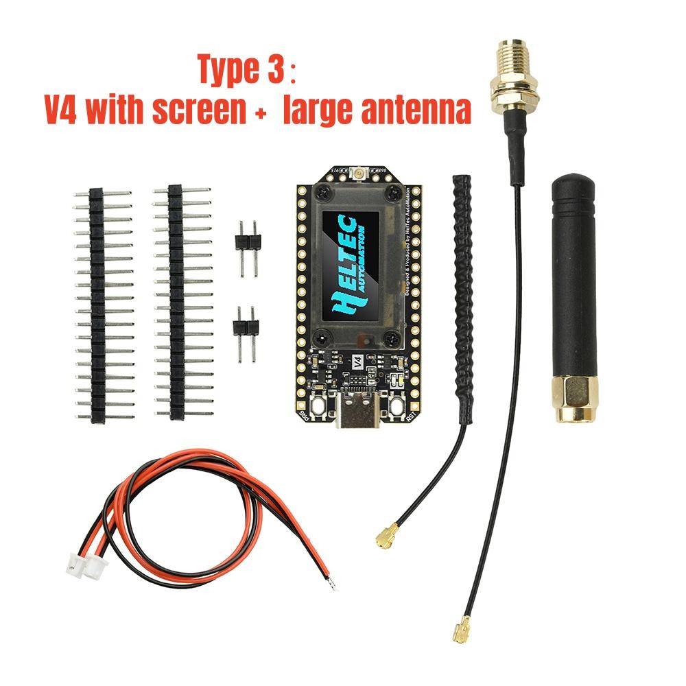 Новая отладочная плата Heltec LoRa 32 V4 Meshtastic ESP32 SX1262 0,96-дюймовый OLED с питанием от солнечной батареи Сеть Mesh GPS WiFi LoRa BLE Низкое энергопотребление