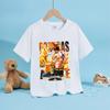 Anime Luffy Zoro Boy T Shirt One Piece Short Sleeve White Tops Summer Children Clothes Toddler Cotton Tee Shirts Baby Clothing