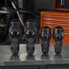 4pcs PE Shell Motorcycle Elbow Pad Black Protective Armor Set Durable Knee Cap Pad  Motocross Racing