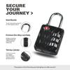 Zinc alloy 3 Digit Combination Lock Anti-theft Backpack Padlock Customs Password Lock  for Travel