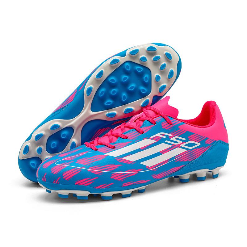 Low-top Football Shoes Men's and Women's High-top Game Sports Shoes Broken Nails Student Green Training Shoes Size 30-45