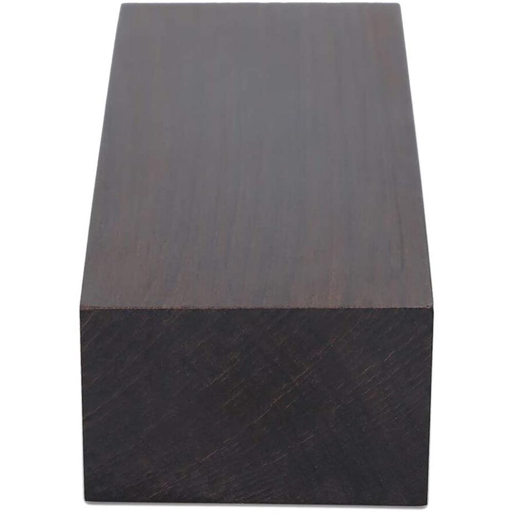 Unfinished Wood Block Black Ebony Lumber Wood Handle Plate 120 x 40 x 25MM For Music Instruments DIY Tools